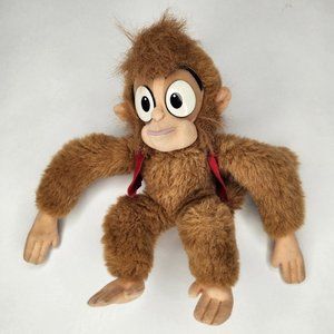 Vintage Disney's Aladdin Abu Plush Monkey 90s